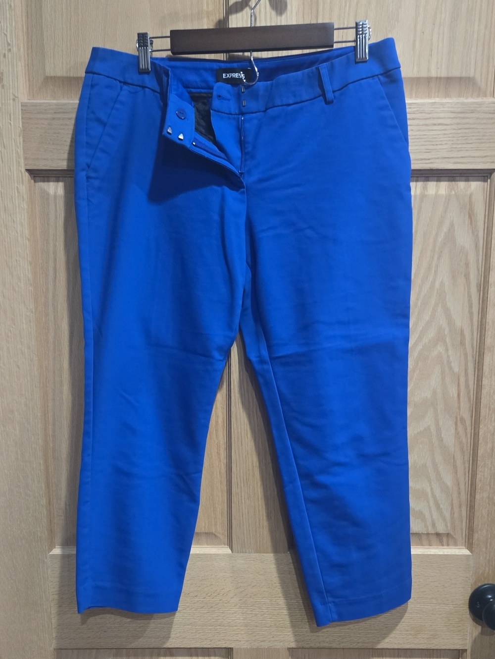 Express Columnist Ankle Career Pants Royal Blue 12S